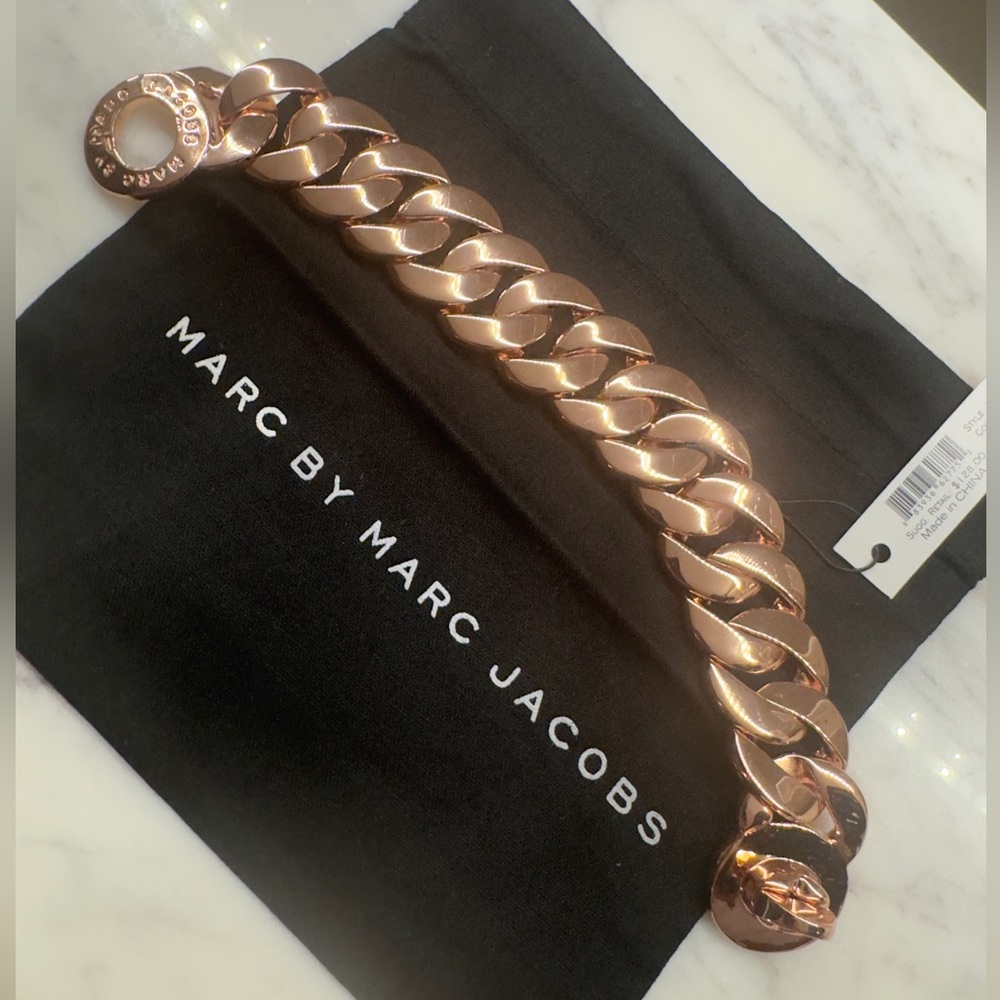 NWT Marc Jacobs chunky chain rose gold